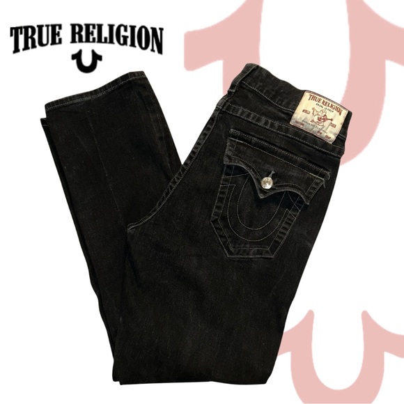 True Religion ‘Ricky’ Black Jeans - Picture 1 of 12